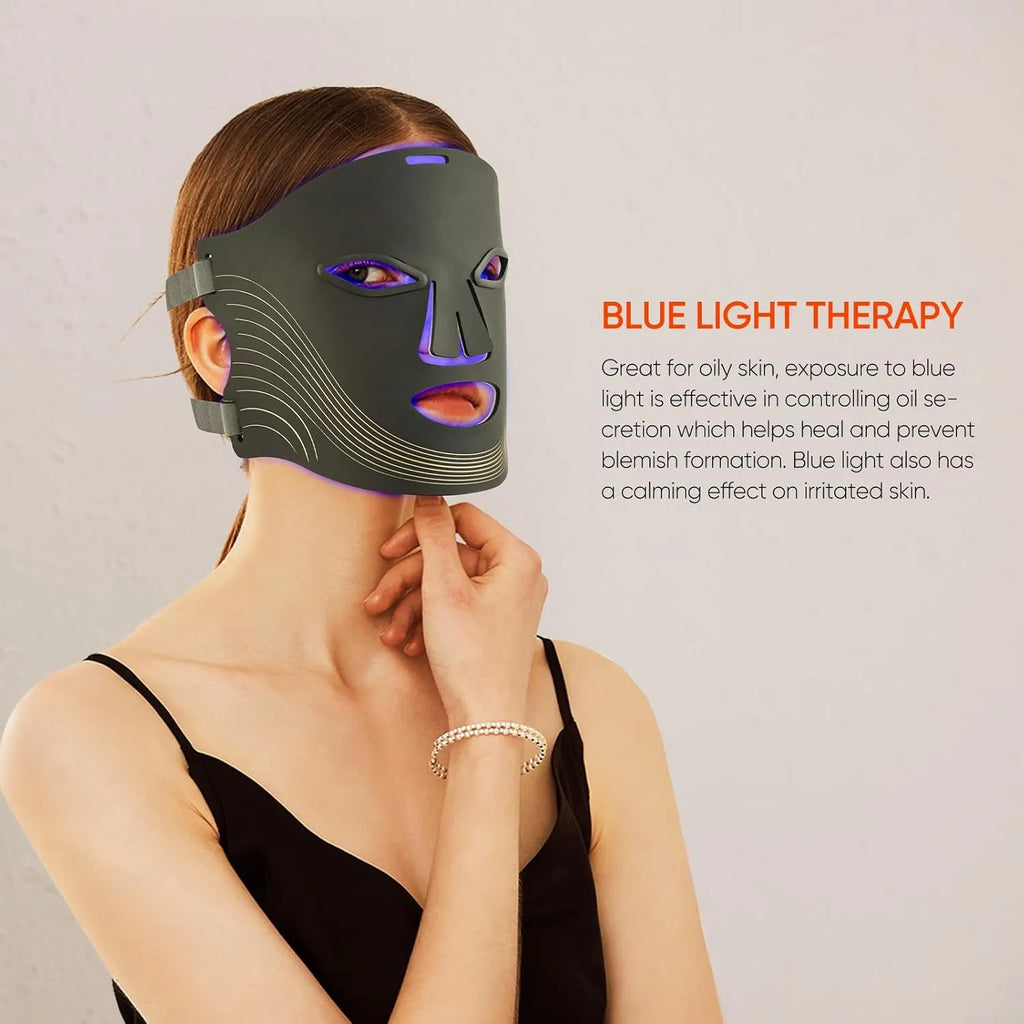 Cordless LED therapy mask For Wrinkle & Acne Reducing