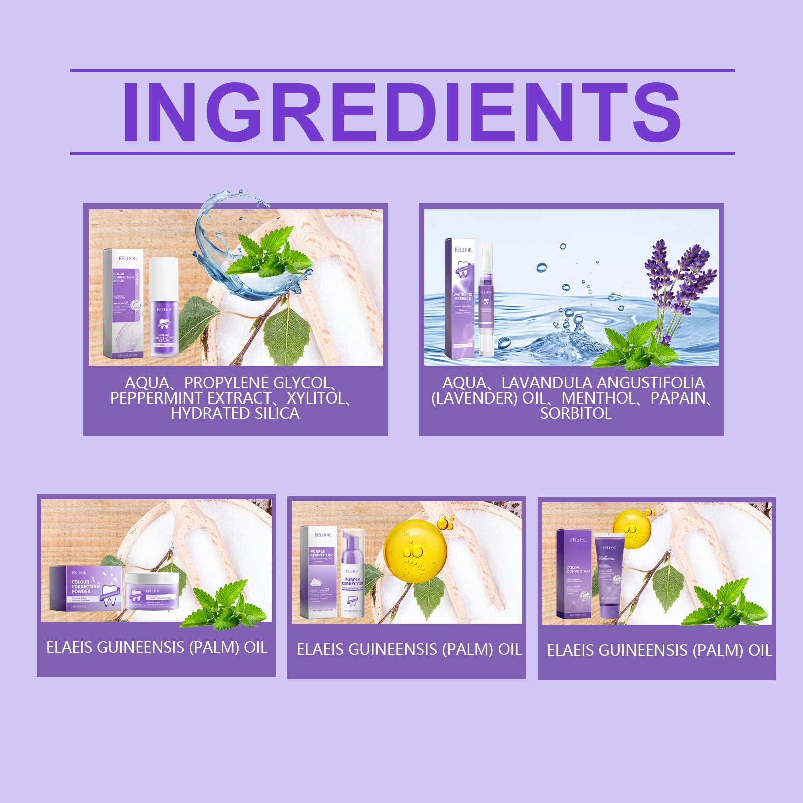 Eelhoe Purple Toned Teeth Clean Bundle